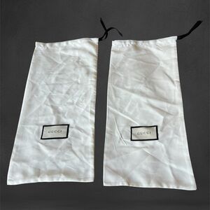 Gucci Shoe Satin Dust bags Covers Two Set
